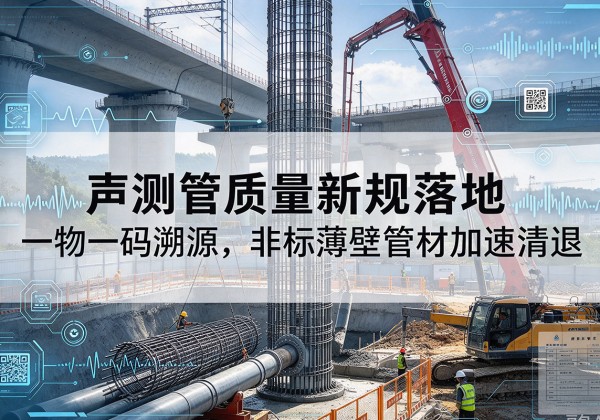 鱼台声测管质量新规落地，一物一码溯源，非标薄壁管材加速清退